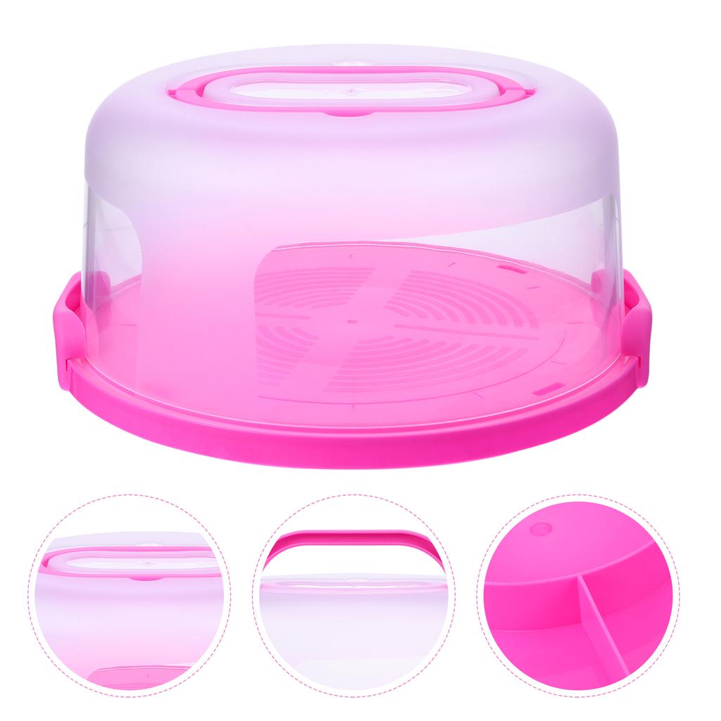 Cake Box Carrier Holder Practical Multi-functional Sturdy with Cover Reusable Handle