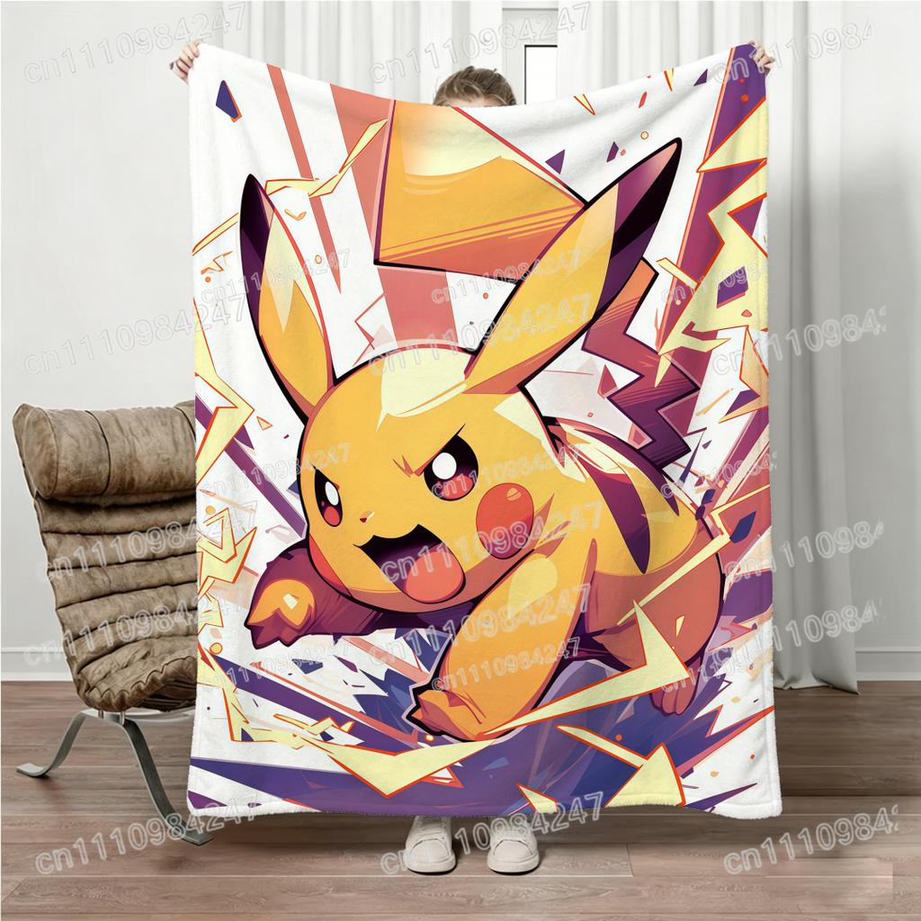 Anime Pokemon Jigglypuff Flannel Blanket Soft Warm Bed Sofa Blanket Kids Adults All Season Portable Best Gift Pokemon Fans