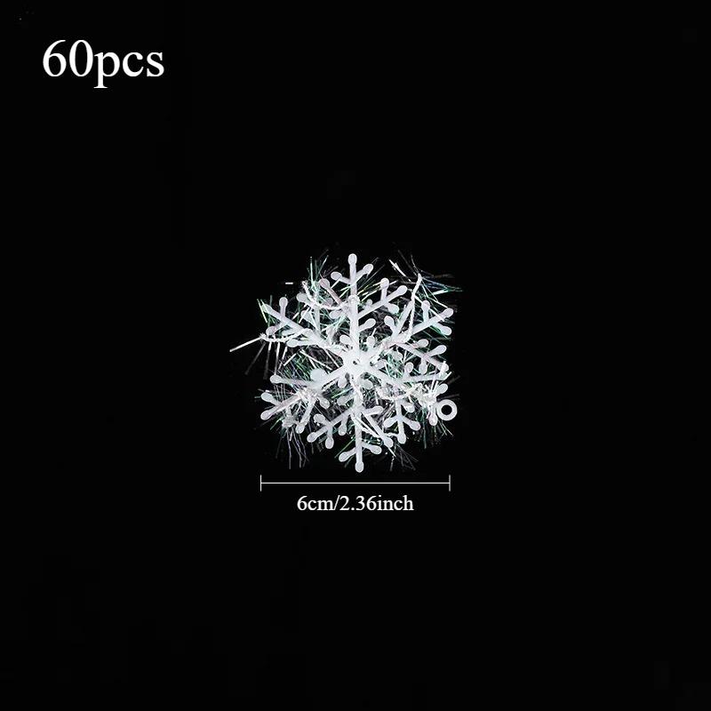 Snowflake Garland Christmas Tree Hanging Ornaments, Party Venue Decoration,Window Stickers,Xmas Holiday Snowflake Festival Decor