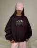 Women's Crew Neck Long Sleeve Sweatshirt Loose Fit Casual Top Mountain Graphic Print Pullover