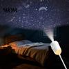 Relaxing Ambient Night Light 2-In-1 Star Projector with Films, USB Starry Sky Party for Bedroom, Mini LED Ceiling Wall Projection Lamp 360 Degrees