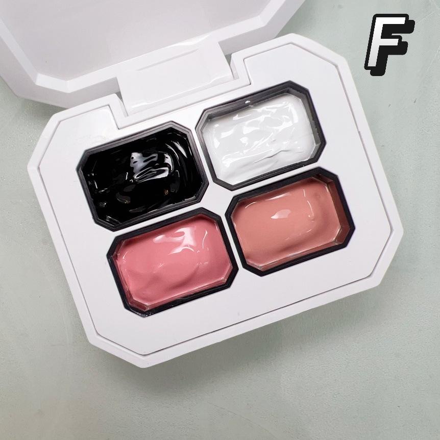 Nuovo Gel Pat Pat: Nove Griglie Nail Art Colore Solido Pittura Blush 2024 - Sfumato Saturo Gradiente, Non Richiede Lavaggio