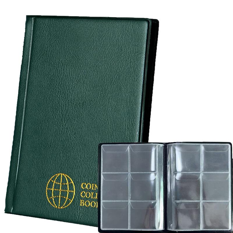 

60/120 Grids Coin Album Holders Home Decoration Pockets Money Organizer Gifts Collection Book Stamp Photo Album
