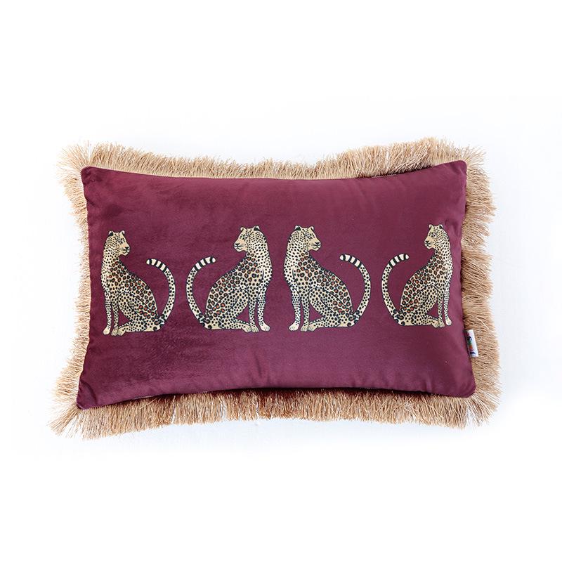 Digital Print Tassel Pillow Covers for Sofa Cushions
