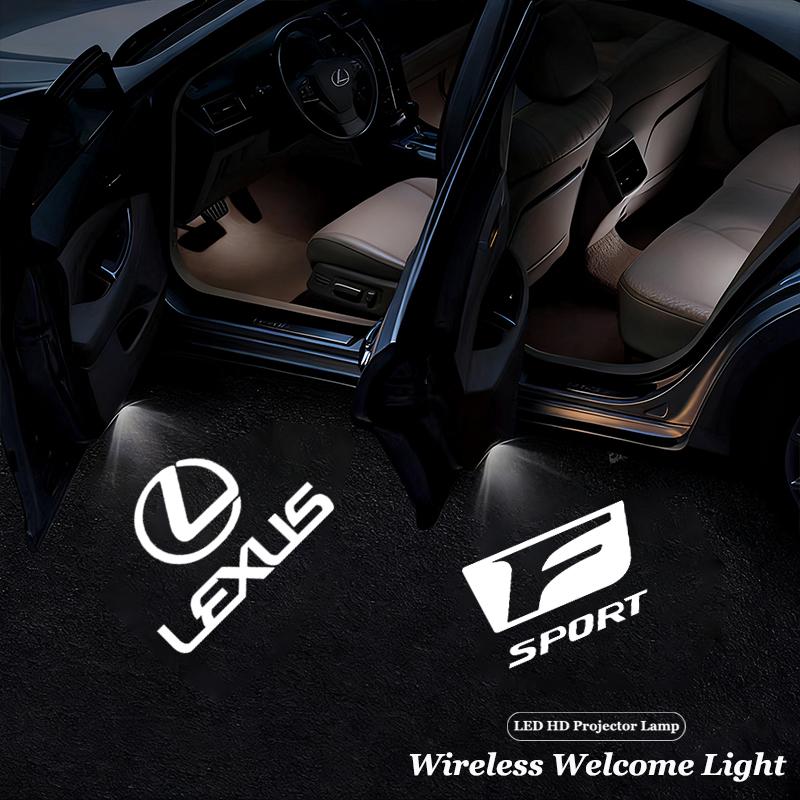 2Pcs LED Welcome Lights Car Door Emblem Projector Lamps For Lexus LS LC RZ IS350 CT200h GX460 LX570 RX500h NX300 LM ES300 GS350