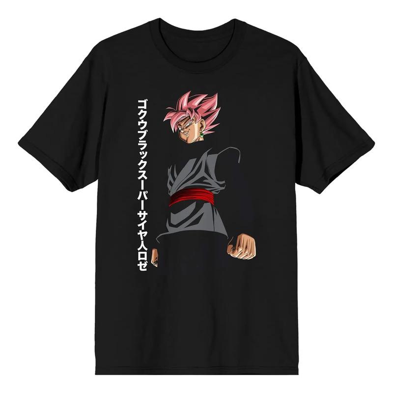 Camiseta Negra Para Hombre Con El Personaje De Super Goku De S
