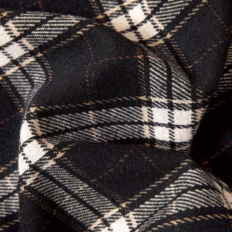 Women's Elastic Waist Plaid Wide-Leg Casual Pants