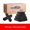 Smokeless High-Temperature Charcoal Briquettes for Home and Commercial Use - Durable and Flammable Fruit Wood Charcoal Heating Solution