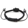 Les Trésors De Lily [J1718] - Czarna designerska bransoletka „Skull” Shambhala