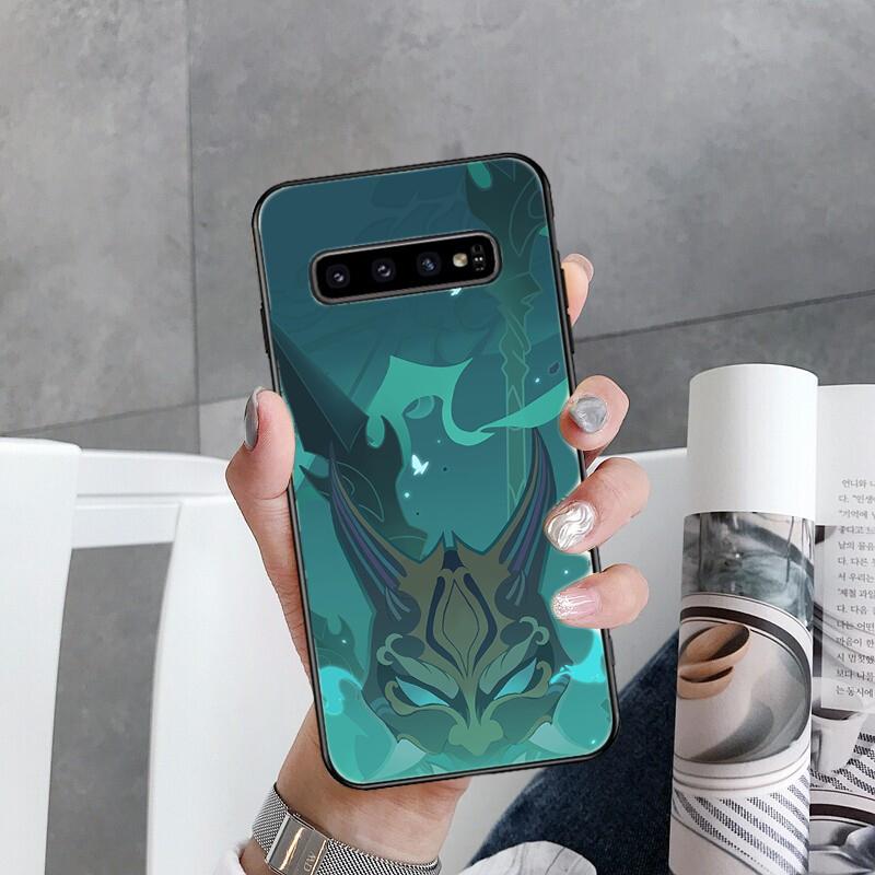 Vyrobeno Xiao Kazuha Venti Ayaka vizitka Pouzdro na telefon pro Samsung Galaxy S22 S20 Ultra S20 S22 Plus S21 S10 S9 S8 Plus S10E S20 FE