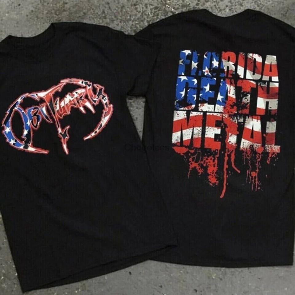 HOT Vintage 90s Obituary Florida Death Metal T Shirt Obituary Death Metal Band L