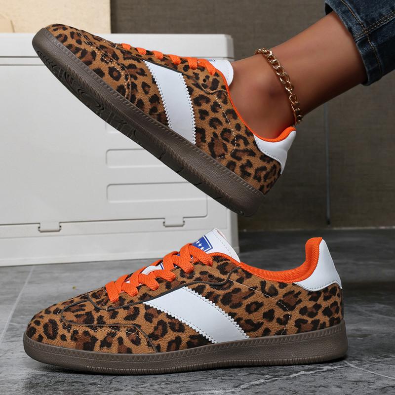 Leopard Print Shoes Woman Retro Trainers Casual Sneakers Women Trends 2025 Women's Skateboard Shoes Designer zapatillas de mujer