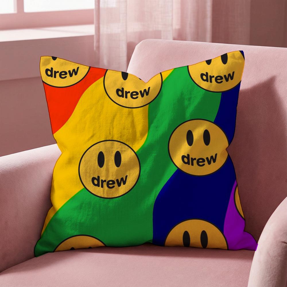Fashion D-Drew H-Hous Cushion Cover Multi-Scene Pillow Cover for Home & Car - Reversible, Soft & Durable for Daily Use