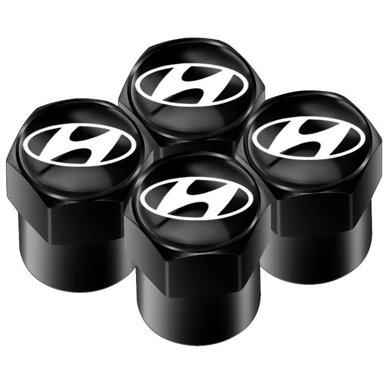 Car Tire Valve Stems Cap Aluminum Tire Wheel Stem Air Valve Cap For Hyundai Tucson Solaris I30 Creta Ix35 I40 IX20 Veloster R2
