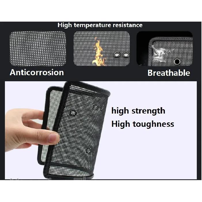 Stainless Steel Grille Insect Screening Mesh For Hyundai Palisade 2021-2022 black Front Grille Net Cover Accessories