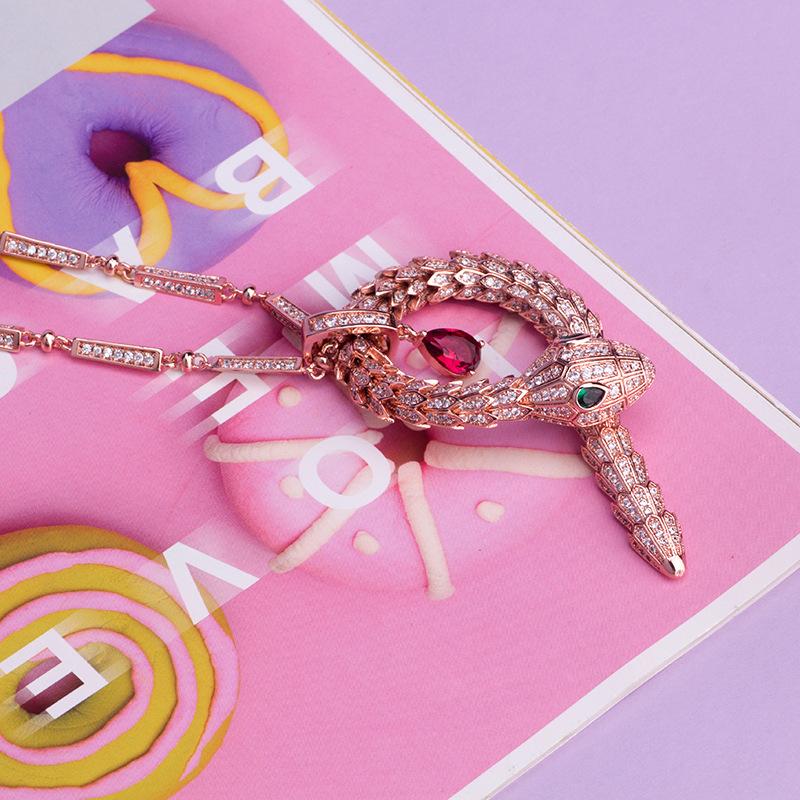 Новый продукт животное женский персонализированный модный змеиный кулон длинный змеиный элемент ювелирные изделия 50CM