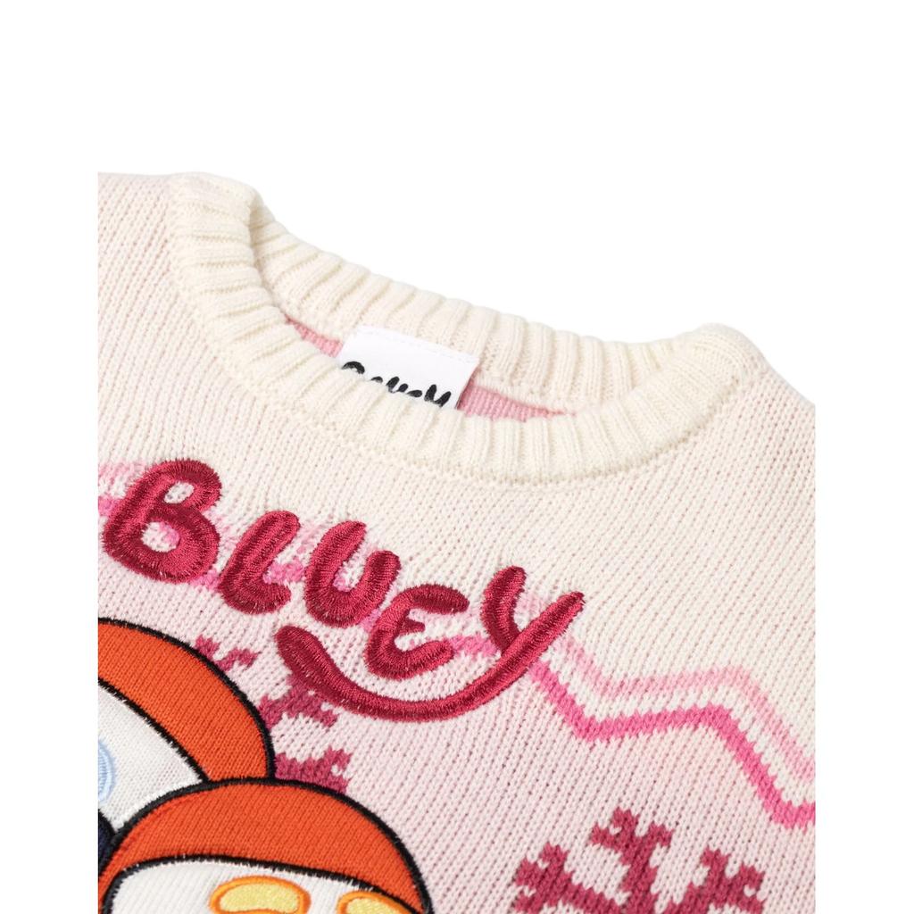 Bluey Girls Character Christmas Jumper
