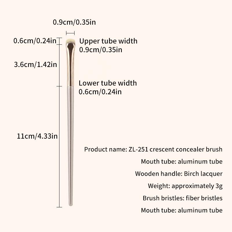 Crescent Eyeshadow Brush Diagonal Eyeliner Brush Draw Outline Eye Makeup Ultra Thin Brush Beauty Tools Precise Detail Brush