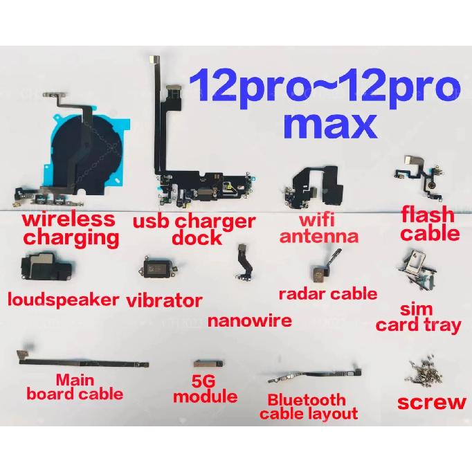 Miglior Guscio Posteriore OEM Per iPhone 13 Pro Max 12 Mini 14 Pro 11 Con Cavo di Ricarica + Bobina di Ricarica Wireless NFC + Cavo Flessibile