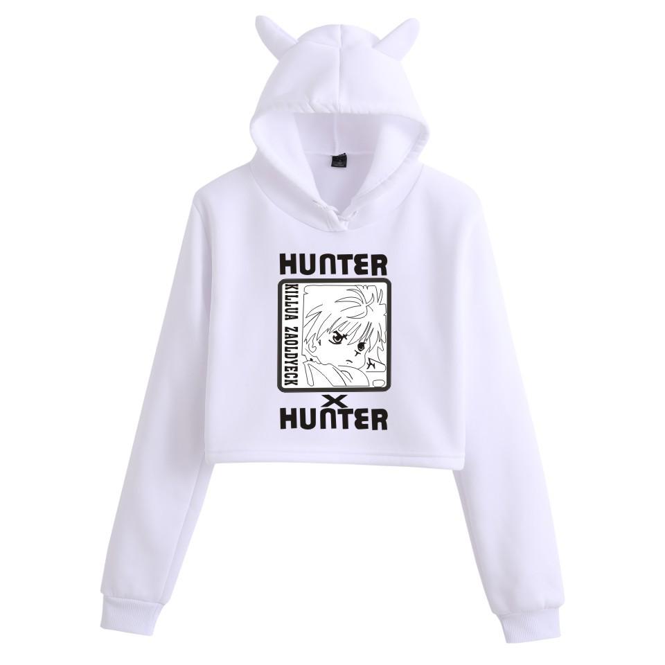 Hunter x Hunter Women's Long Sleeve Hooded Sweatshirt - Anime Cartoon Design for Autumn