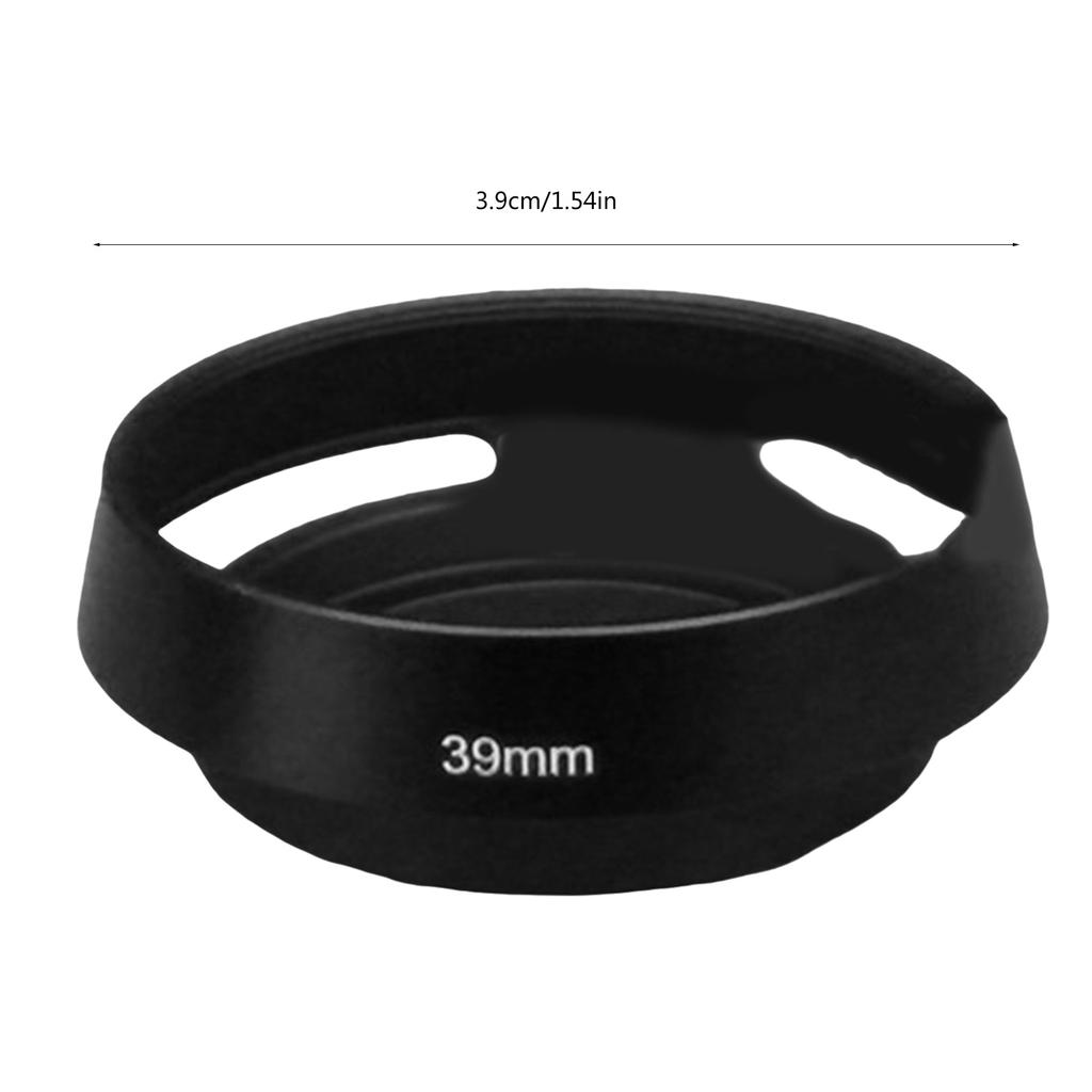 39mm Lens Hood Detachable Lens Hood for Camera Camcorders Photography