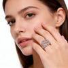 Women Ring Handmade Wizard Knot Finger Ring with Cubic Zirconia Spiritual Guidance Ring Statement Jewelry Gift