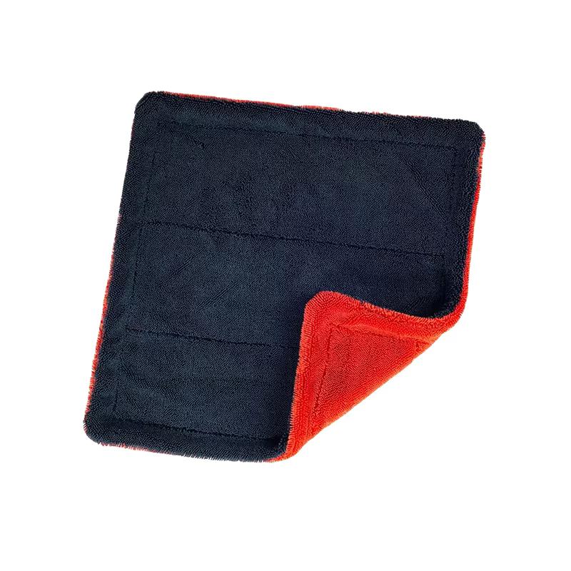 

SEAMETAL 1200GSM Car Cleaning Towel Heavy Duty Thicken High-Absorbent Drying Cloth Ultra-Soft Scratch Free Car Detailing Towel 40x40cm red