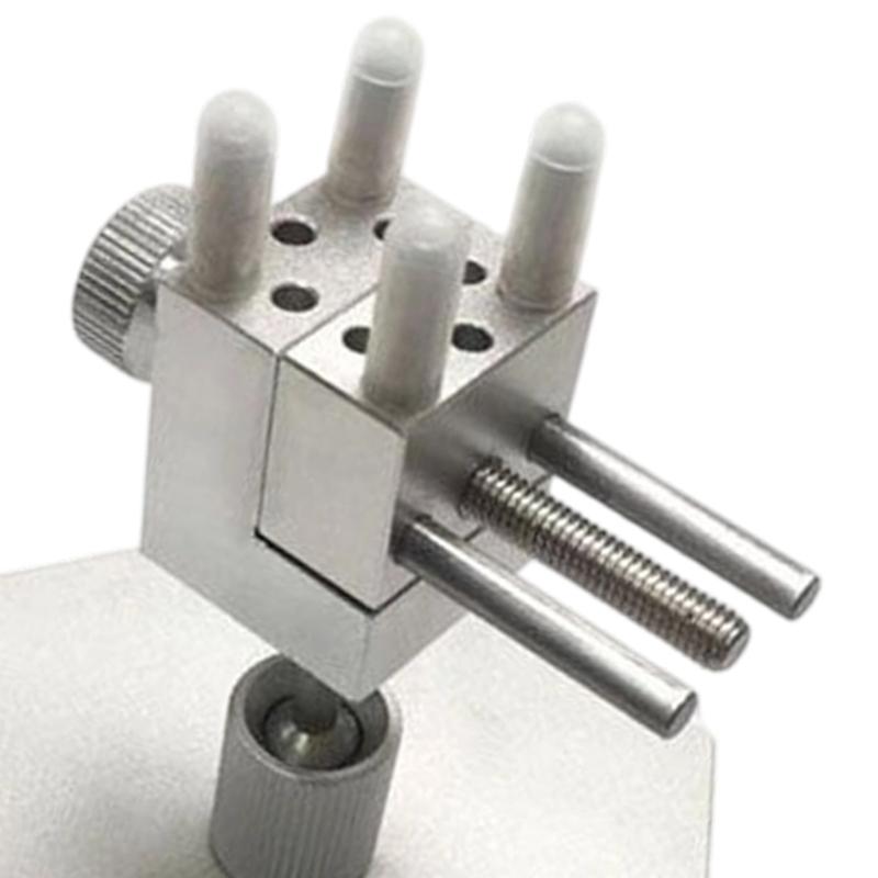 360 Degree Rotating Base Aluminum Vise Nonslip Pad Drill Press Vise Benches Vise For Secure Workpiece Clamping