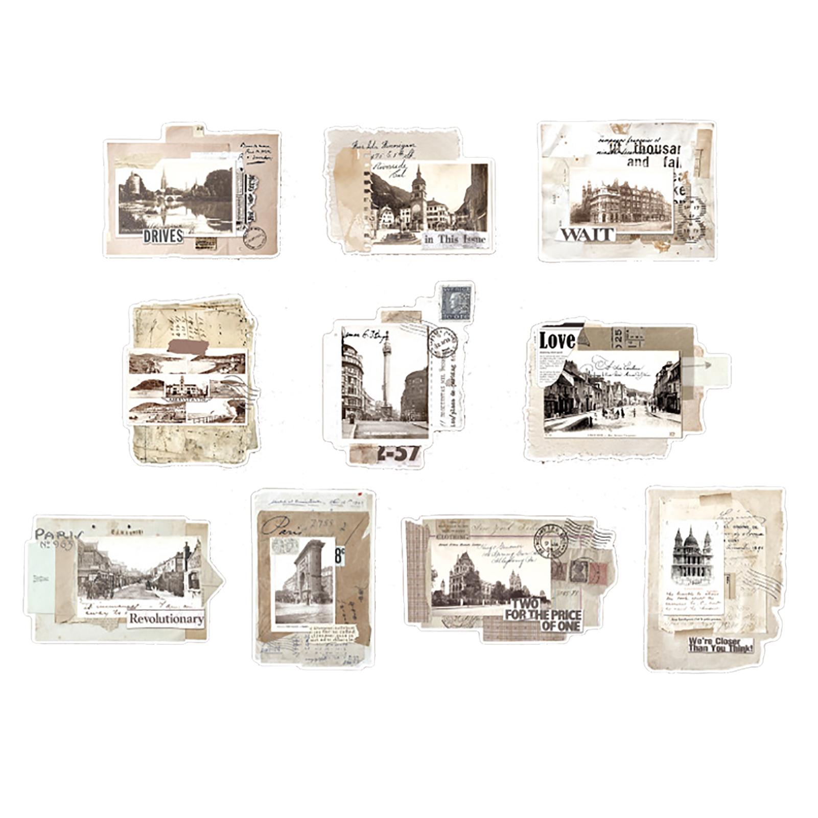 

Скрапбукинг Наклейки Винтажные Декоративные Наклейки для Скрапбукинга для Ведения Дневника Фотоальбом 30 Листов Type 1