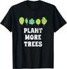 Plant More Trees Graphic Tee Casual Cotton Short Sleeve TShirt Environmental Awareness Gift