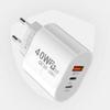 Usb C Şarj Cihazı 40W Hızlı Şarj Cihazı 3 Portlu Type C Cep Telefonu Şarj Cihazı Pd Güç Adaptörü Samsung Xiaomi Iphone İçin Qc3.0