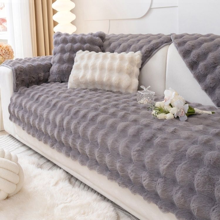 Living Room Non-slip Sofa Cover Feel Soft Comfortable To The Touch Plush Sofa Cushion Seat Mat New Modern Sofas Cloth Towel