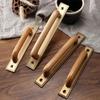Bronze Colour Solid Wood Cabinet Handle Decorative Cabinet Pull Retro Pull Handle  Cupboard