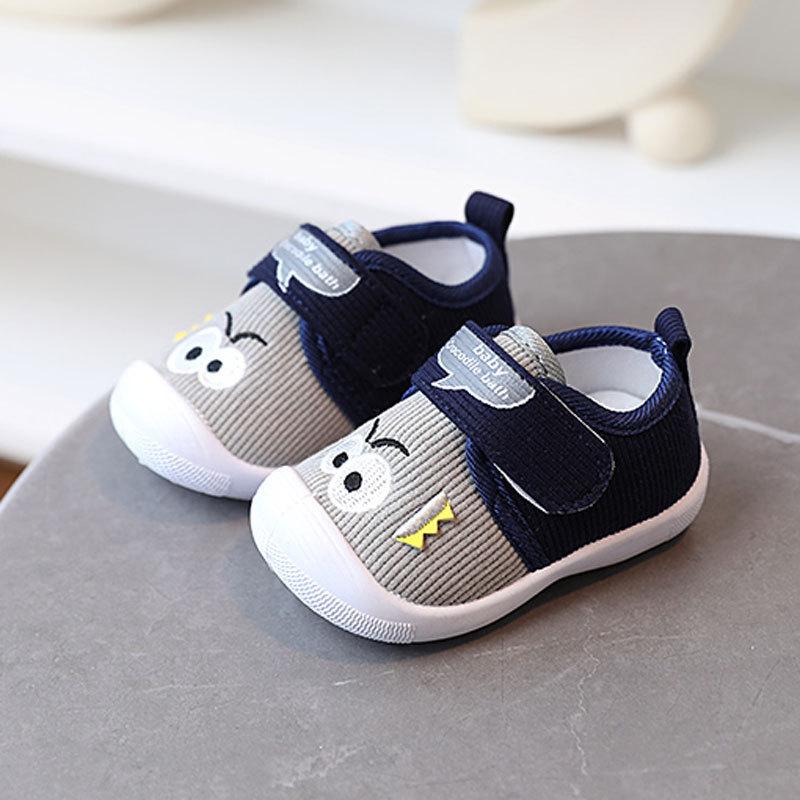 Baby Soft Sole Learning Shoes With Sound For Pink And Blue Toddler Walking Shoes
