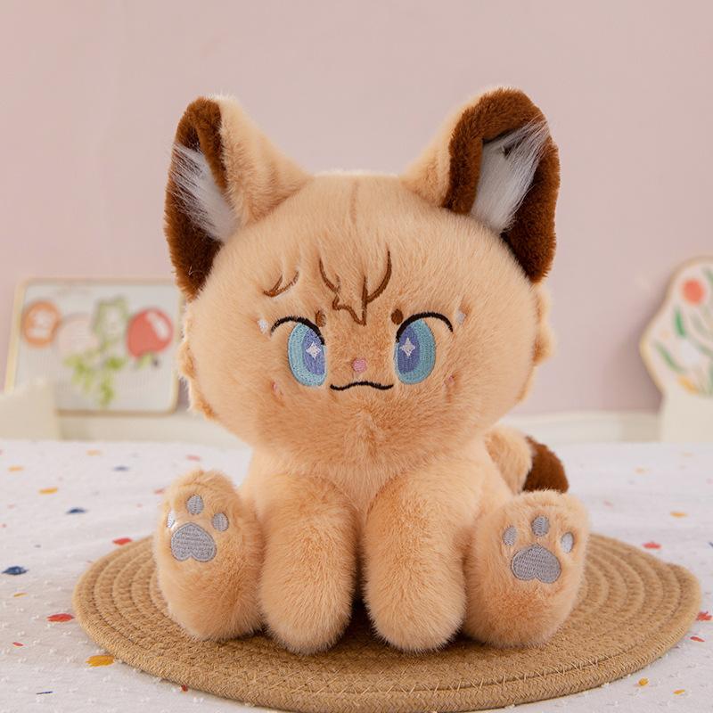 SpielperipheriegeräteManye Katzenpuppe acht Zoll Katze Plüschtier Spielpuppe Anime Kissen niedliche Puppe