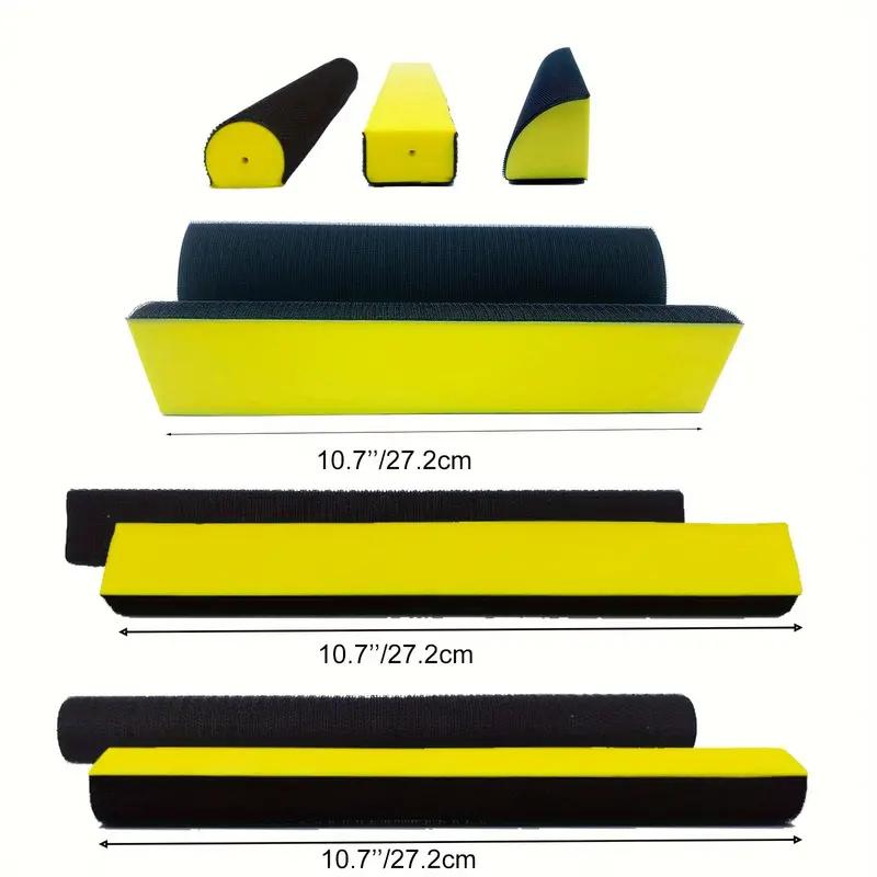 7Pcs DIY Set Foam Flexible PU Sanding Block Hook And Loop Hand Polish Block Disc Hand Sanding Pad For Car Polishing Tool