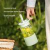 Buydeem 550ml Portable Borosilicate Glass Bottle