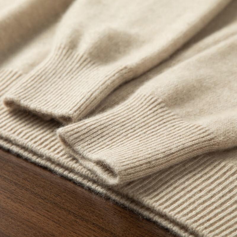 Fanzhen Men's 100% Pure Cashmere Round Neck Sweater