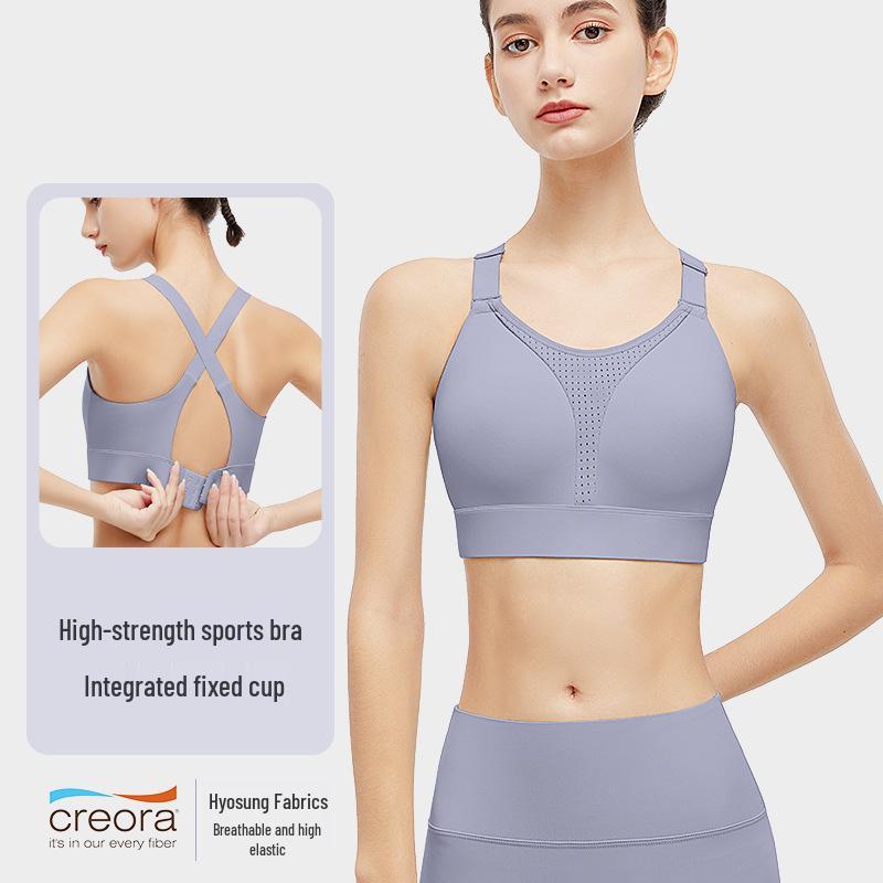 

Спортивный бюстгальтер большого размера с высокой степенью поддержки, с фиксированными чашками и нагрудной подушечкой для женщин XL
