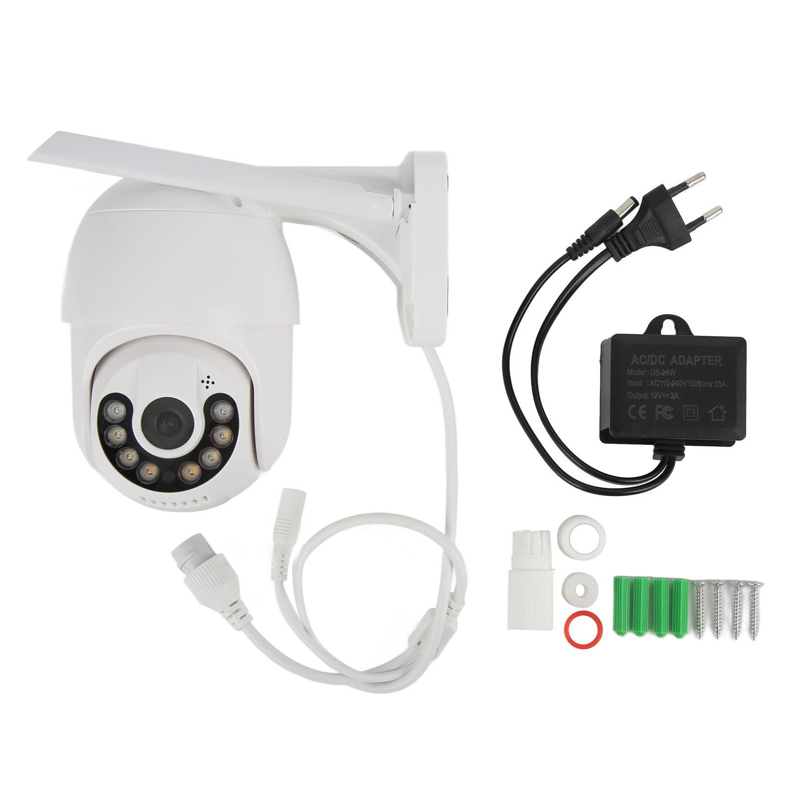 

Wifi 1080P Security Camera Waterproof Night Vision Rotation Surveillance Camera with Bidirectional EU Plug