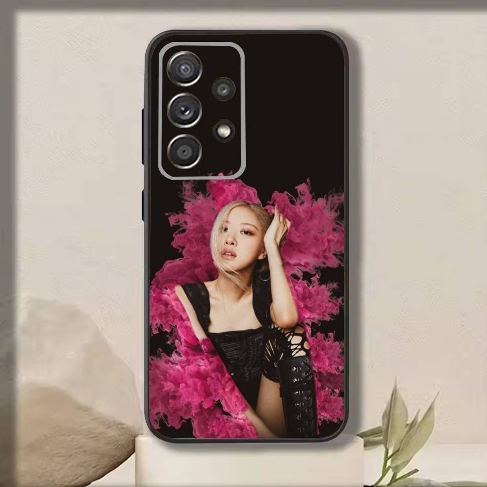 

Чехол для телефона K-Kpop Идол Певица R-Rosé Для Samsung S25,S24,S21,S22,S23,S30,Ultra,S20,Plus,Fe,Note,10,9,5G Черный Чехол Samsung S23ULTRA5G