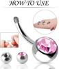 10 teile/los Doppel Kristall Bauchnabel Ringe Chirurgenstahl Nabel Ringe Ohr 5/8mm CZ Piercing Ombligo Nombril Oreja körper Schmuck