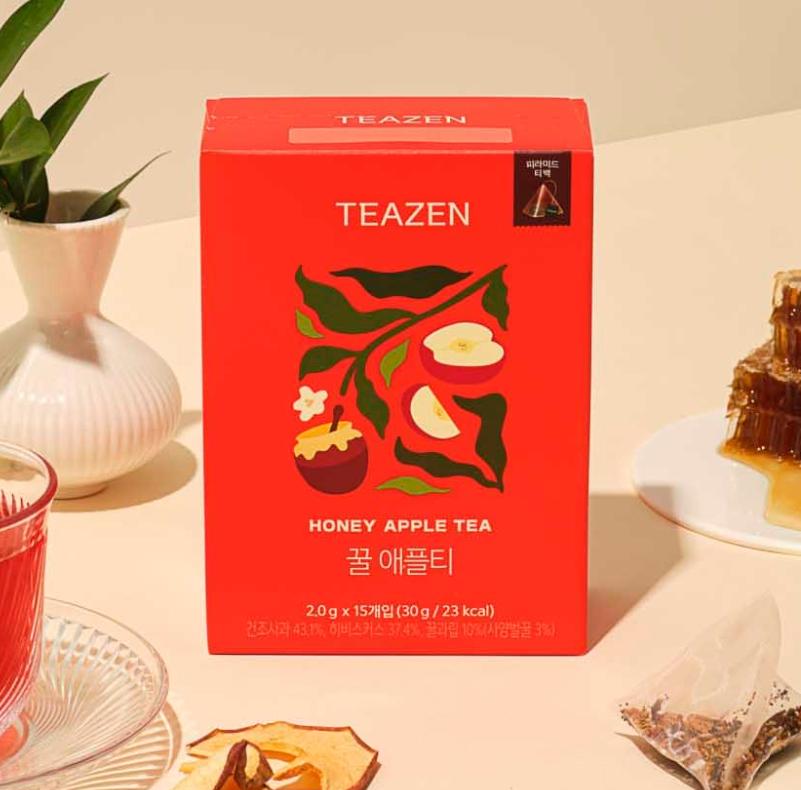 Sweet & Fragrant Honey Apple Tea in Pyramid Tea Bags