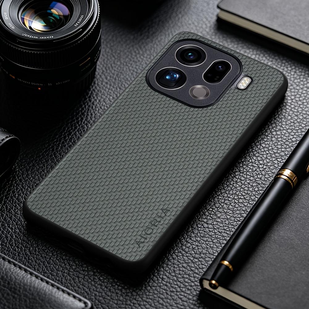 Phone Case: New Stylish Business Casual Phone Case for OPPO Find X9 Pro X8 Pro X9 Ultra X5 Lite Faux Carbon Fiber Synthetic Leather Phone Cover