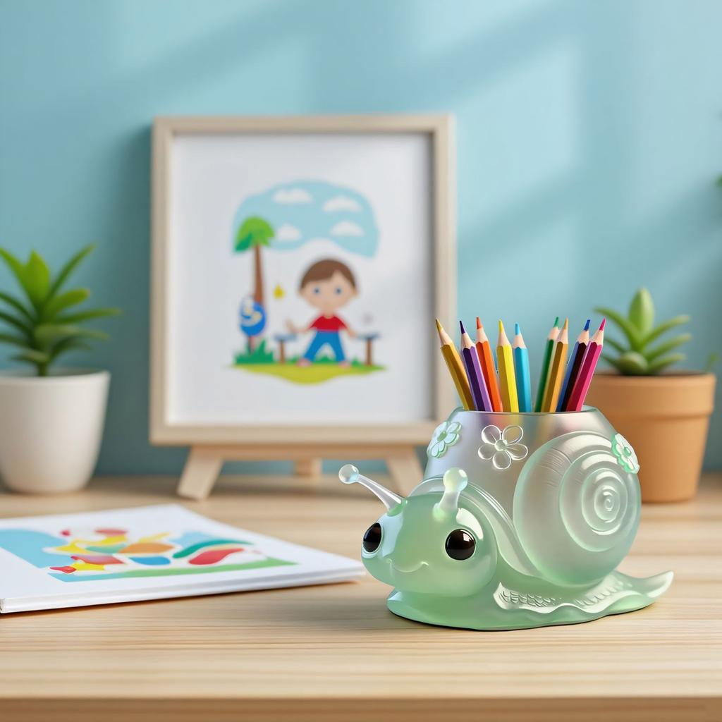 Creative Snail Shaped Flowerpot Silicone Mold For DIY Jewelry Container Making Resin Crafts And Succulent Planters