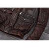 Chinese Size Vintage Genuine Leather Jacket Men Real Cowhide Air Force Flight Suit A2 Pilot Jacket Bomber Jacket