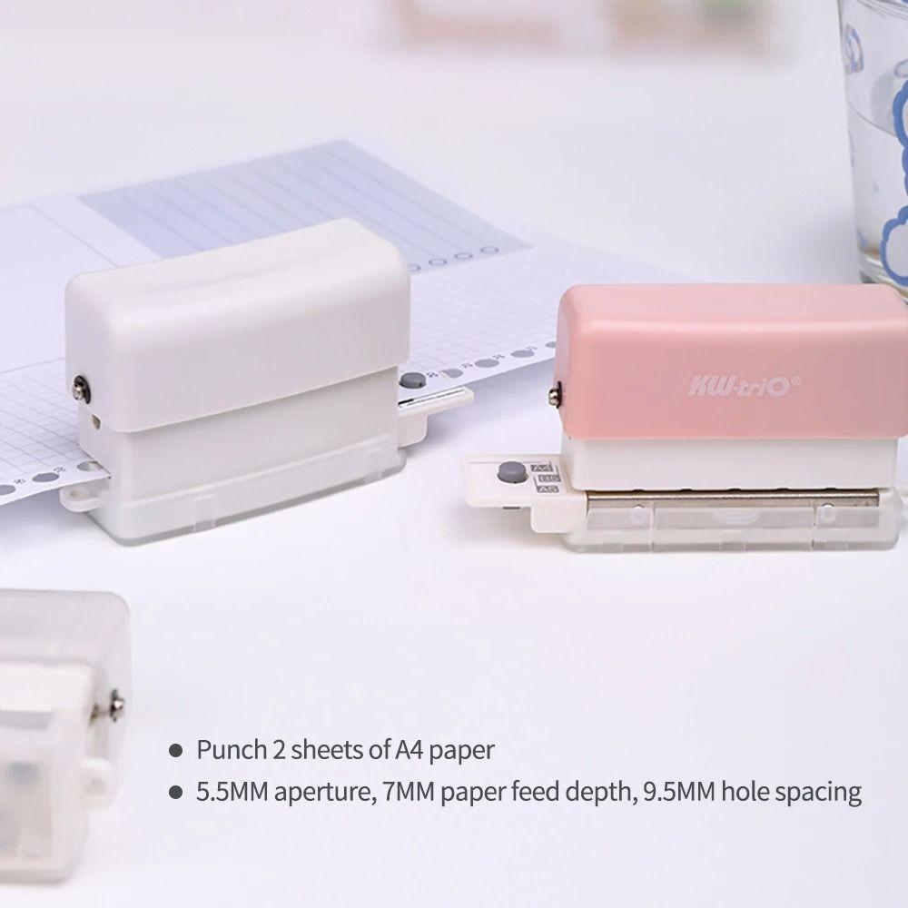 Loose Leaf Bind Paper Puncher 6-hole Round Hole Puncher Office Stationery Hole Puncher  Punch