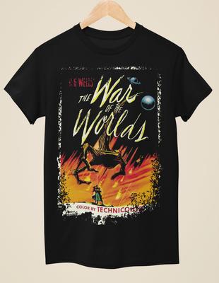 De oorlog van de werelden (1953) - Film Poster geïnspireerd Unisex Zwart T-shirt Unisex T-shirt