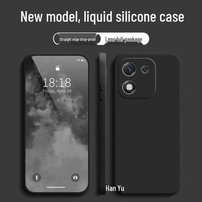 Honor X70i Case: Solid Color, Full Coverage, Anti-Drop, Soft Shell, Straight Edge Design, New Model