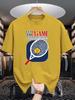 Mens Crew Neck T Shirt Get The Game Tennis Racket Ball Vintage Graphic Short Sleeve Casual Cotton Tennis Sports Street Tees